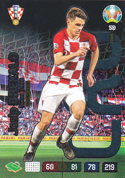 Josip Brekalo Croatia Panini UEFA EURO 2020 FANS - Wonderkid #070